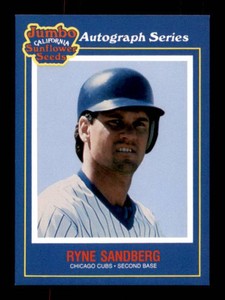 1990 Jumbo California Sunflower Seeds - Ryne Sandberg #20