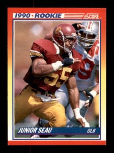 1990 Score - 1990 Rookie Junior Seau #302 (RC) Rookie Card