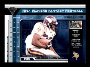 2001 Titanium Michael Bennett Fantasy Football Rookies Serial #d 2000