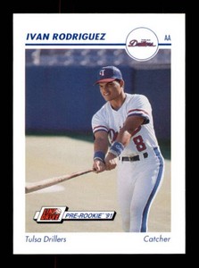 1991 Line Drive Pre-Rookie - AA Ivan Rodriguez #592 (RC)