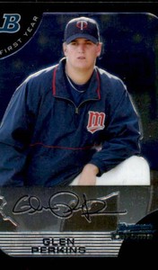 2005 Bowman Chrome 1st Year Glen Perkins Minnesota Twins Rookie