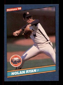 1986 Donruss Nolan Ryan Vintage Baseball Card