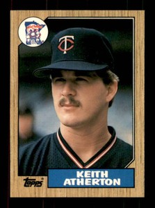 1987 Topps Tiffany Rare Glossy Version Keith Atherton Minnesota Twins