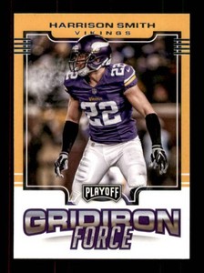 2017 Panini Playoff - Gridiron Force Harrison Smith #9 Minnesota Vikings