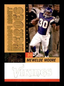 2002 Donruss Playoff Monday Night Heroes Mewelde Moore Serial #d 8531000