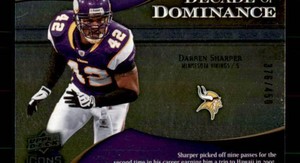 2009 Upper Deck Icons - Decade of Dominance Darren Sharper #DD-DS 450