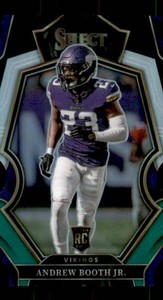 2022 Panini Select - Premier Level Andrew Booth Jr. #166 Black & Green Prizm Die-Cut (RC) Rookie Card
