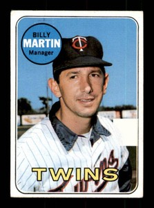 1969 Topps - High # Billy Martin #547 Minnesota Twins