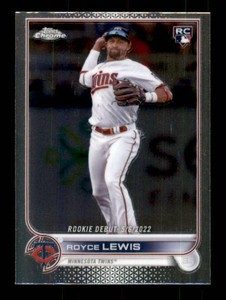 2022 Topps Chrome Royce Lewis Rookie Card Minnesota Twins