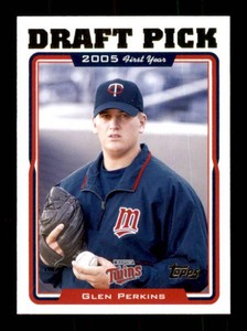 2005 Topps - Draft Pick Glen Perkins #672 (RC) Rookie Card