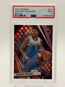 2023-24 Panini Phoenix - Anthony Edwards #227 Red Ice Phoenix PSA 9 Mint