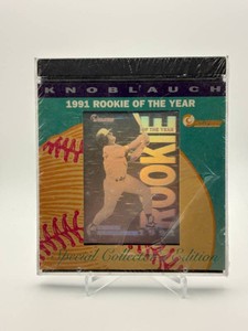 Chuck Knoblauch CD Rookie of the Year 1991 Special Collectors Edition HoloPrism Card and CD