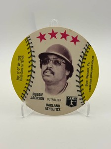 Reggie Jackson Circle Card Vintage Baseball Card Hall of Famer