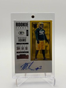 2017 Panini Contenders - Rookie TicketRookie Ticket Variation Montravius Adams #222 (AU, RC)