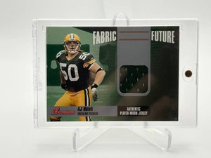 2006 Bowman - Fabric of the Future A.J. Hawk #FF-AH (MEM, RC)