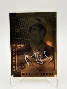 Matt Leinhart Gold Draft Day Rookie Card Serial #d 2006