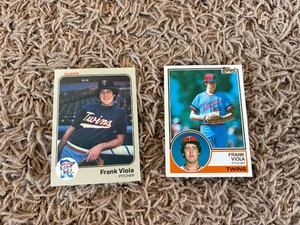 Frank Viola Rookie Card Lot Two Cards Topps and Donruss Versions
