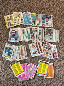 Vintage Football Card Lot, Dozens of Cards Great Mix of Years