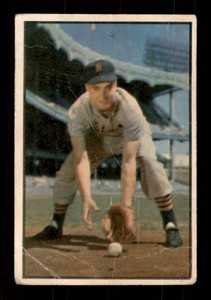 1953 Bowman Color Fred Hatfield #125 Vintage Baseball Card