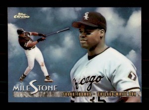 1998 Topps Chrome MileStone Frank Thomas Insert Card