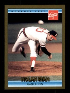 1992 Donruss Coca Cola Nolan Ryan Gold Card