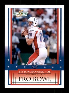 2004 Score Peyton Manning Pro Bowl Card
