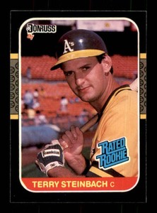1987 Donruss - Rated Rookie Terry Steinbach #34 (RC) Local Legend Minnesota Rookie Card