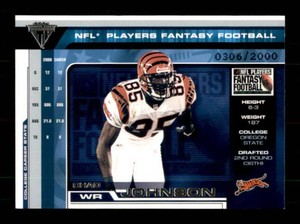 2001 Pacific Private Stock Titanium - Nfl Players Fantasy Football Chad Johnson 2000 (RC)