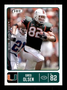 2007 SAGE Hit - Greg Olsen #18 (RC) Rookie Card