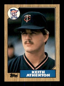1987 Topps Tiffany Rare Glossy Version - Keith Atherton