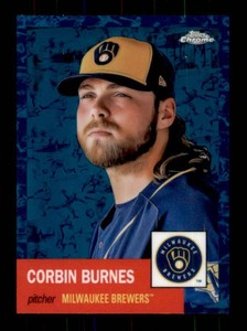 2022 Topps Chrome Corbin Burnes Blue Parallel Serial #d 199