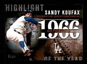 2015 Topps Sandy Koufax Insert