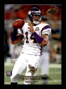 2010 Topps Prime - Joe Webb #23 Gold 699 (RC)
