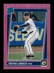 2021 Donruss Optic Trevor Larnach Rookie Card Pink Parallel