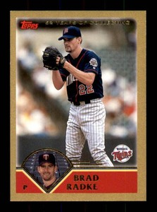 2003 Topps - Brad Radke #434 Gold Parallel Serial Numbered 2003