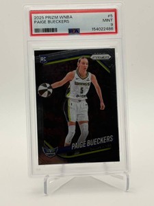 2025 Prizm WNBA Paige Bueckers Rookie Card PSA Grade 9 MINT (local Minnesota player and legend in the making)