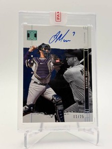 2024 Panini Impeccable Baseball Joe Mauer Autograph Card Low Serial #d 125 (First Card Printed and Made, Very Rare Minnesota Twins)