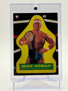 1985 Topps Hulk Hogan Rookie Sticker WWF (Rare Hogan Rookie Sticker, Great Shape)