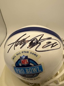 Adrian Peterson Autographed Football Mini Helmet From Hawaii Pro Bowl, Comes With Certificate of Authenticity and Original Box Minnesota Vikings Legend