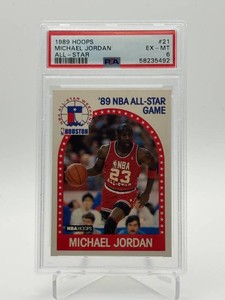 1989 Hoops Michael Jordan All-Star Card PSA Grade 6 EXCELLENT-MINT NBA Legend Greatest of All Time