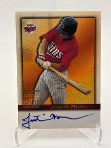 2001 Bowman Justin Morneau Autographed Rookie Card Minnesota Twins Legendary First Baseman