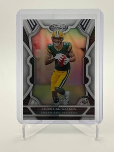 2022 Panini Certified Football Christian Watson Rookie Card Parallel, Serial #d 202325