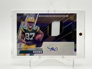 2022 Panini Zenith Football Romeo Doubs Autographed Rookie Patch Card Low Serial #d 262299 Green Bay Packers