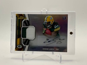 2023 Topps Finest Eddie Lacy Rookie Card Autographed Jersey Patch Green Bay Packers
