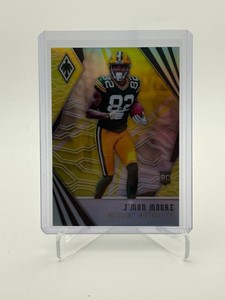 2018 Panini Phoenix Football JMon Moore Rookie Serial #d 4875 Color Match Parallel