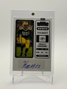 2022 Panini Contenders Kingsley Enagbare Rookie Autograph Card Green Bay Packers