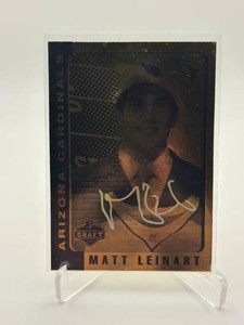 Matt Leinhart Gold Draft Day Rookie Card Serial #d 2006
