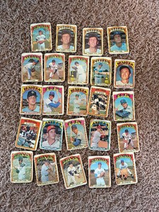 1972 Topps Baseball Card Lot, Vintage, Lower Grade