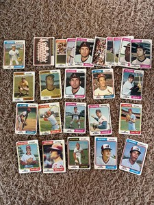 1974 Topps Baseball Card Lot, Vintage, Lower Grade