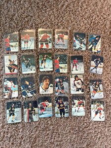 Vintage Topps Glossy Hockey Card Inserts, Big Names and Hall of Famers Included